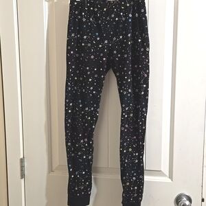 3/$25 George Stars astronomy kids stretchy leggings Large 10/12 black stars